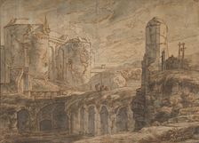 The Gate of Bruges at Sluis, 1661. Creator: Hendrick van Minderhout