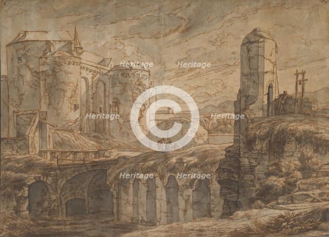 The Gate of Bruges at Sluis, 1661. Creator: Hendrick van Minderhout.