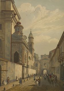 The Gate of Dawn (Ostra Brama) in Vilnius, 1847