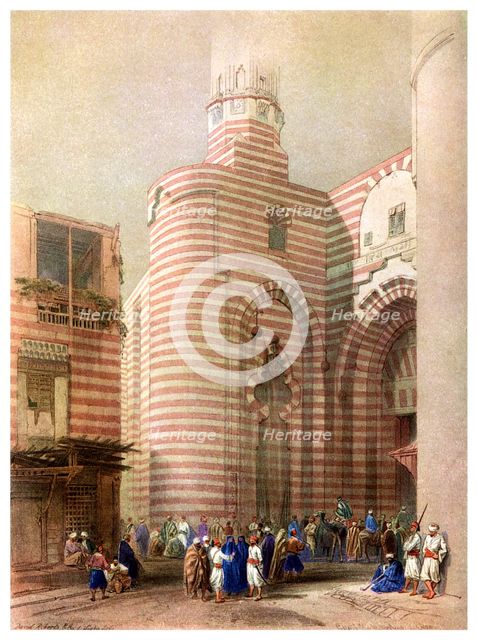The Gate of El Metwalli, Cairo, Egypt, c1829 (1956). Artist: Unknown