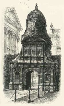 The Gate of Honour, Caius College c1870