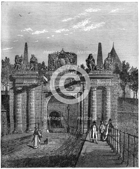 The Gate of Saverne, near Strasbourg, France, 1882-1884. Artist: Levy