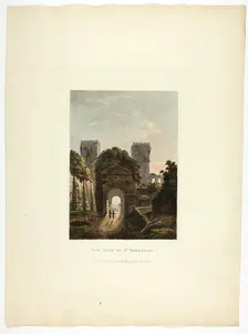 The Gate of St. Sebastian, plate seventeen from the Ruins of Rome, published March 1, 1796. Creator: Matthew Dubourg