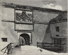 The Gate of the Old Fortress in Komárno, 1890s. Artist: Háry, Gyula (Julius) (1864-1946)