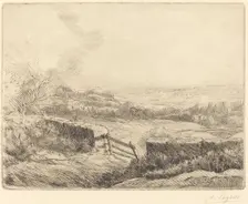 The Gate (L'entree du champ). Creator: Alphonse Legros