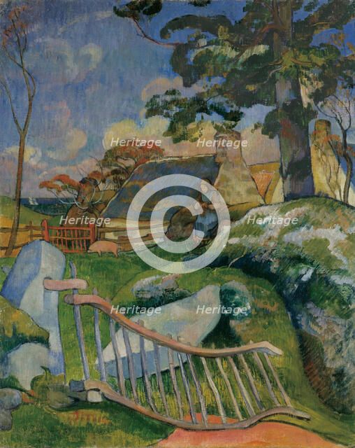 The Gate (La Barrière), 1889. Creator: Gauguin, Paul Eugéne Henri (1848-1903).