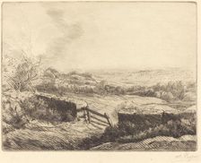 The Gate (L'entree du champ). Creator: Alphonse Legros