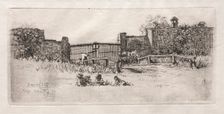 The Gate, Lustheim, 1879. Creator: Otto H. Bacher (American, 1856-1909)