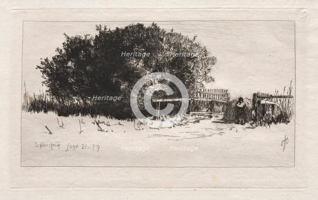 The Gate, Schleissheim, 1879. Creator: Otto H. Bacher (American, 1856-1909).