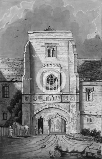 The Gateway of the Palace at Cawood (Cawood Castle)', 1830. Artist: Unknown.