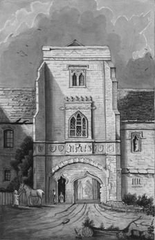 The Gateway of the Palace at Cawood (Cawood Castle) 1830