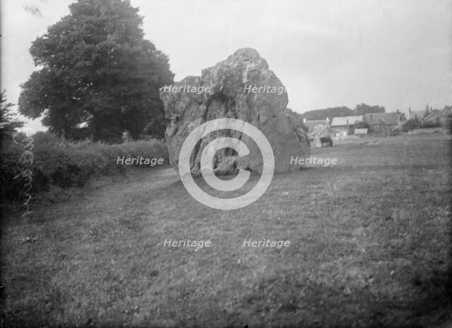 The Gateway Stone, Avebury Stone Circle, Avebury, Wiltshire, c1860-1922. Artist: Henry Taunt