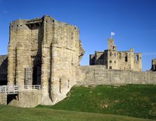 The gatehouse of Warkworth Castle, Northumberland, 1994. Artist: J Bailey