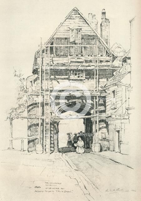 The Gatehouse Rochester, 1925. Artist: Sir Leslie Matthew Ward