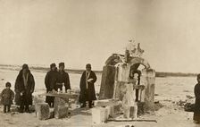 The gates of a snow town near the village of Ladeyskoye, Krasnoyarsk District, 1800. Creator: Unknown