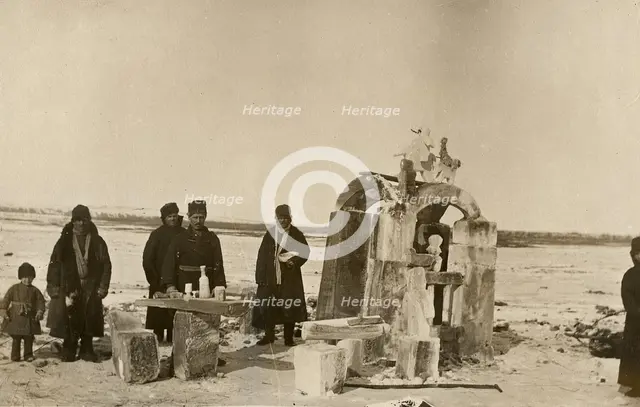 The gates of a snow town near the village of Ladeyskoye, Krasnoyarsk District, 1800.  Creator: Unknown.