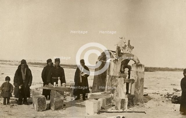 The gates of a snow town near the village of Ladeyskoye, Krasnoyarsk District, 1800.  Creator: Unknown.