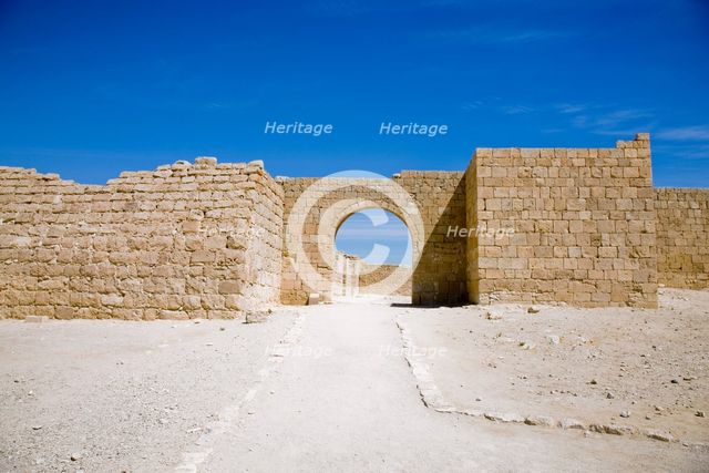 The gates of Avdat, Israel. Creator: Samuel Magal.