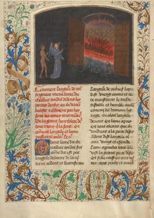 The Gates of Hell and Lucifer; Les Visions du chevalier Tondal, 1475. Creator: Simon Marmion