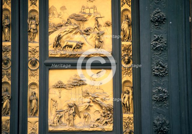 The Gates of Paradise, Baptistry, Florence, Italy, 1425-1452. Artist: Lorenzo Ghiberti