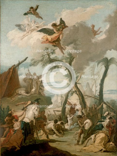 The Gathering of Manna, 17th century. Artist: Unknown.