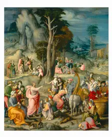 The Gathering of Manna, 1540/1555. Creator: Bacchiacca