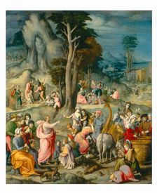 The Gathering of Manna, 1540/1555. Creator: Bacchiacca
