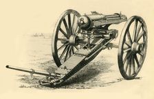The Gatling Mitrailleuse c1872. Creator: Unknown