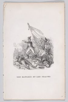 The Gauls and the Franks from The Complete Works of Béranger, 1836. Creator: John Thompson