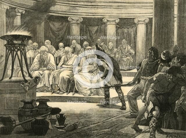 'The Gauls in Rome', 1890.   Creator: Unknown.