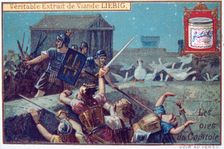 The Geese of the Capital Liebig continental trade card, c1900