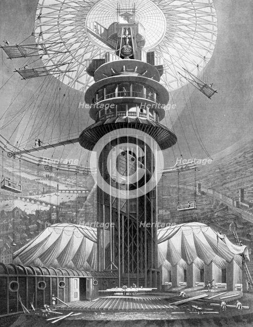 The Geometrical Ascent to the Galleries in the Colosseum, Regent's Park, London, 1823 (1926). Artist: Unknown