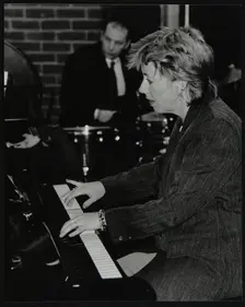 The Geoff Simkins Quartet playing at The Fairway, Welwyn Garden City, Hertfordshire, 2002. Creator: Denis Williams