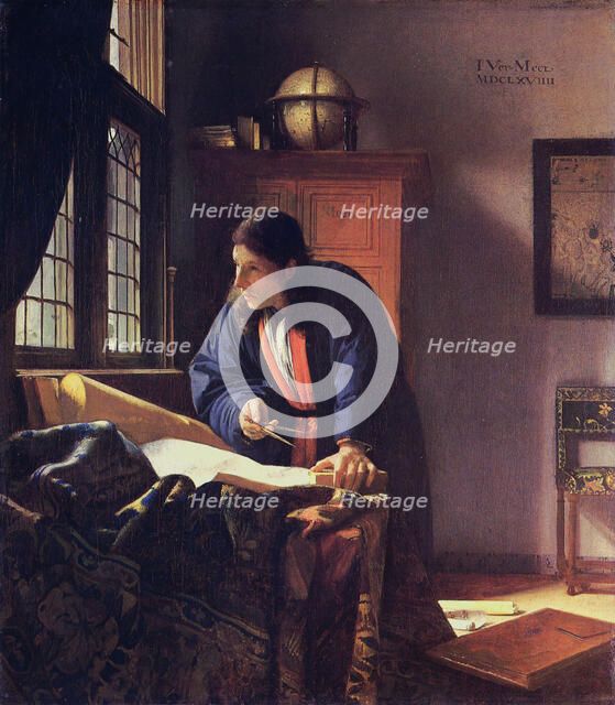 The Geographer, 1668-1669. Artist: Vermeer, Jan (Johannes) (1632-1675)