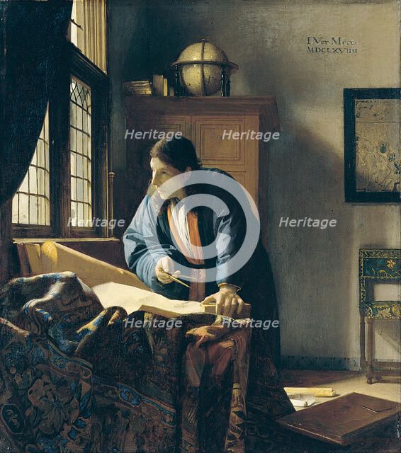 The Geographer. Artist: Vermeer, Jan (Johannes) (1632-1675)