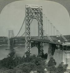 The George Washington, One of the World's Greatest Bridges, Looking from New York City to the New J Creator: Unknown