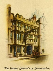 The George, Glastonbury, Somersetshire, Sussex 1936. Creator: Unknown