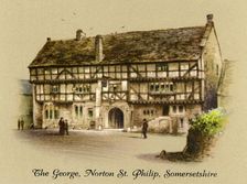 The George, Norton St. Philip, Somersetshire 1936. Creator: Unknown