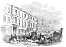 The George, previous to the race, 1844. Creator: Unknown