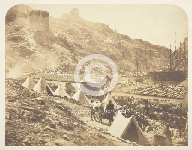 The Genoese Castle, Balaklava, 1855. Creator: Roger Fenton.