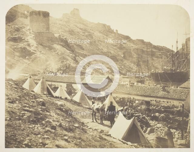The Genoese Castle, Balaklava, 1855. Creator: Roger Fenton.