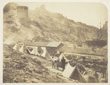 The Genoese Castle, Balaklava, 1855. Creator: Roger Fenton