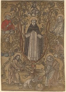 The Genealogical Tree of the Dominicans, 1480/1490. Creator: Unknown