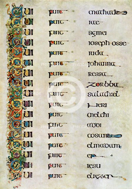 The Genealogy of Christ, 800 AD, (20th century). Artist: Unknown