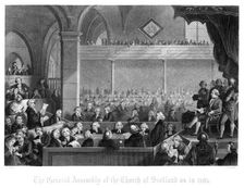 The General Assembly of the Church of Scotland as in 1783 Artist: T Brown