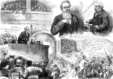 The General Election: Conservative meeting at Hengler's Circus, Liverpool, 1880. Creator: Unknown