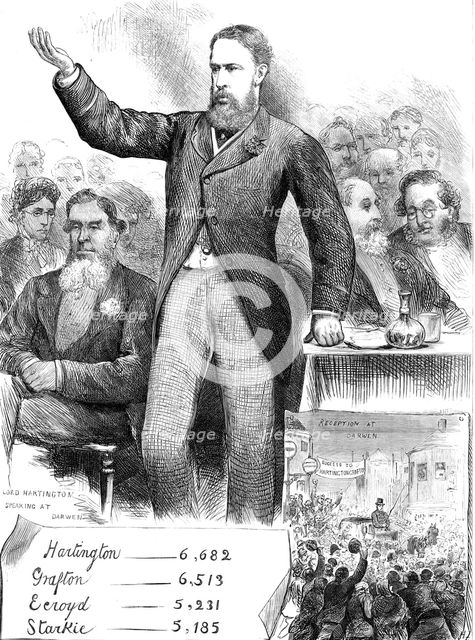 The General Election: Lord Hartington at Over Darwen, North-East Lancashire, 1880. Creator: Unknown.