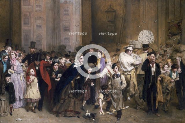 'The General Post Office. One Minute to Six', 1860.  Artist: George Elgar Hicks