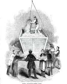 The General Post-Office; The Newspaper Bin, 1844. Creator: Unknown