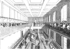 The General Post-Office; The Letter-Carriers Office, 1844. Creator: Unknown